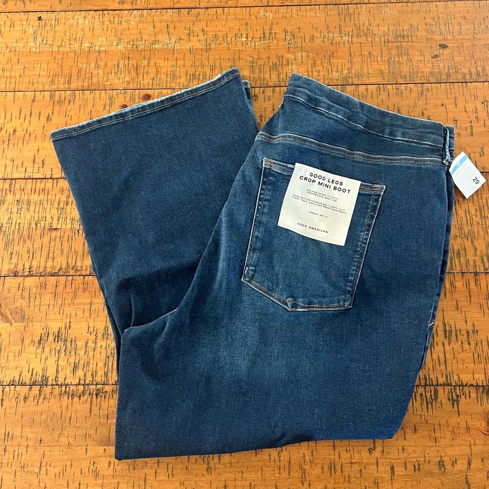 Good‎ American Good Legs Crop Mini Boot Jeans - Picture 3 of 7